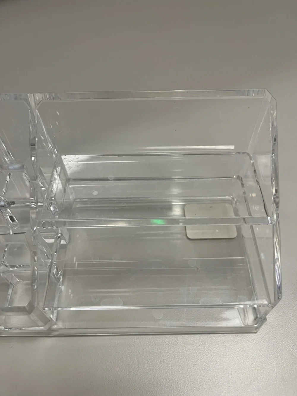 The Container Store Clear Acrylic Makeup & Desk Organizer - Transparent